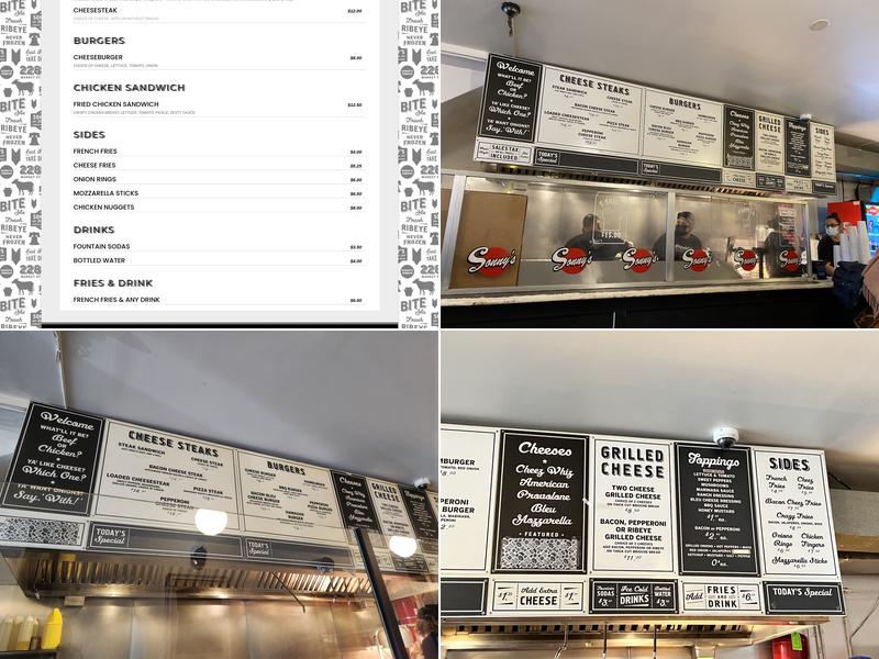 Sonny's Famous Steaks Menu