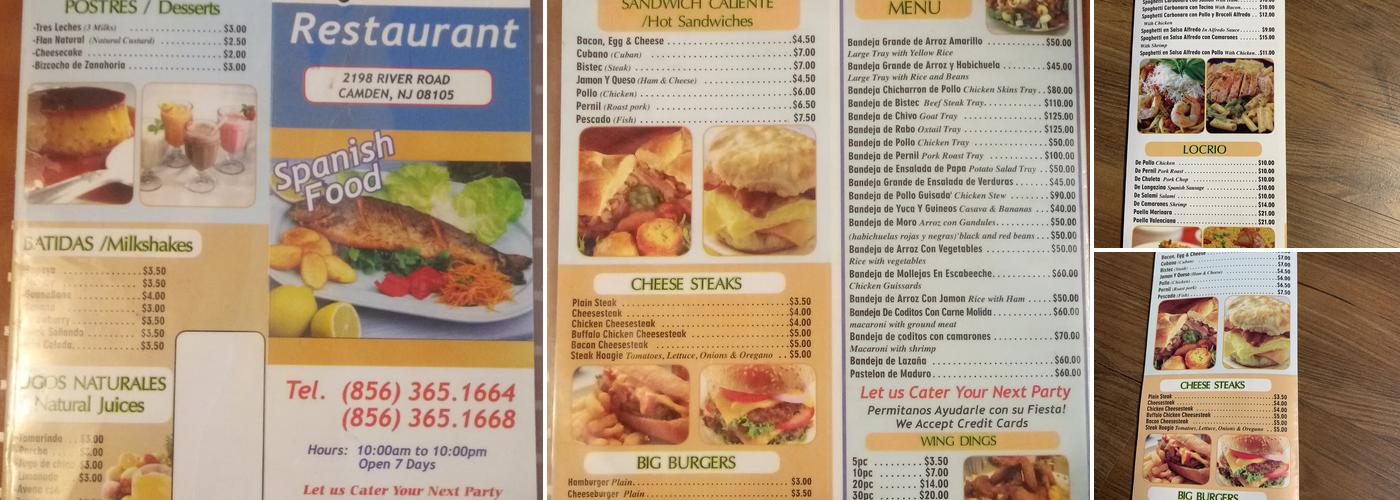 Arelis Restaurant Menu