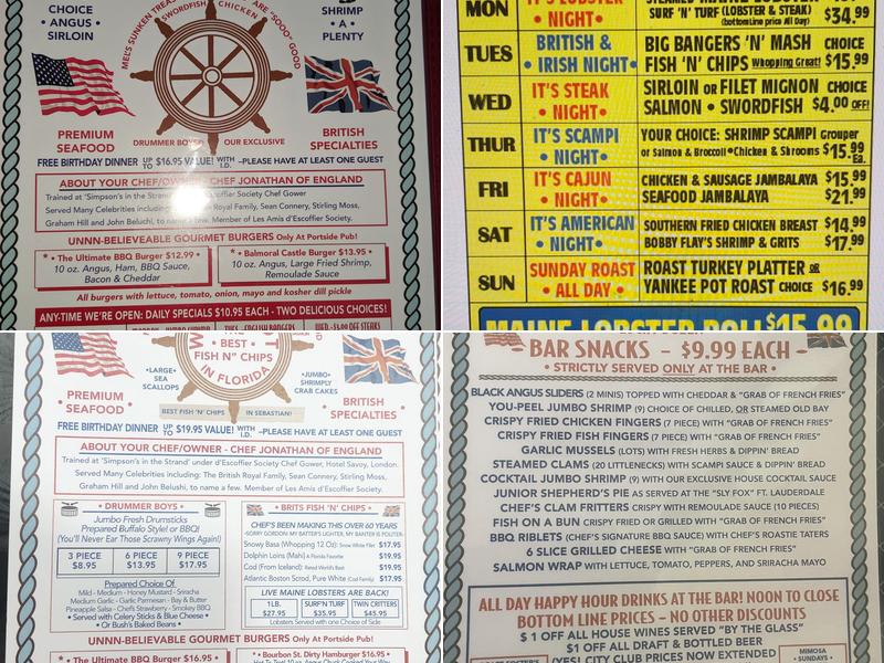 Portside Pub & Grille Menu