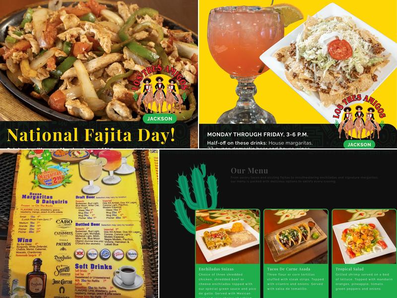 Los Tres Amigos West Jackson Menu