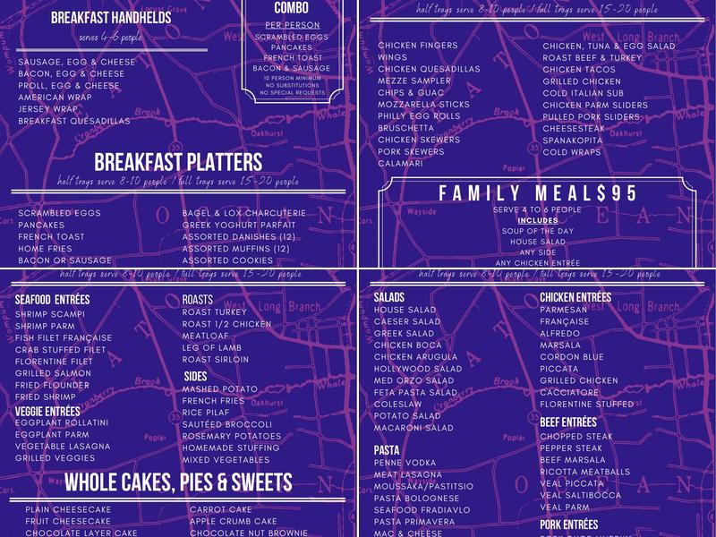 Blue Swan Diner Menu