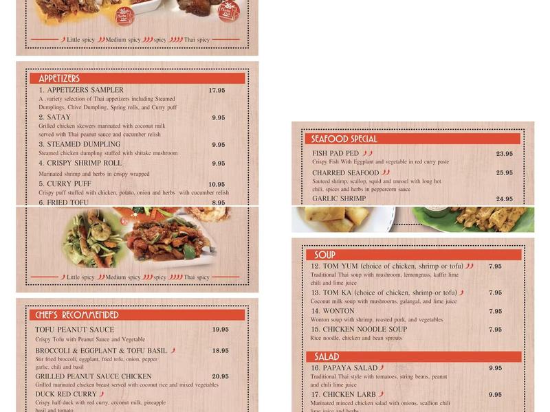 Herbs Thai Kitchen Menu