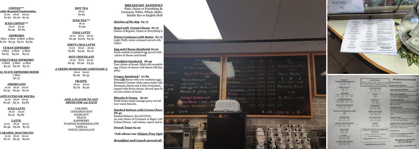 Cafe Monte Carlo Menu