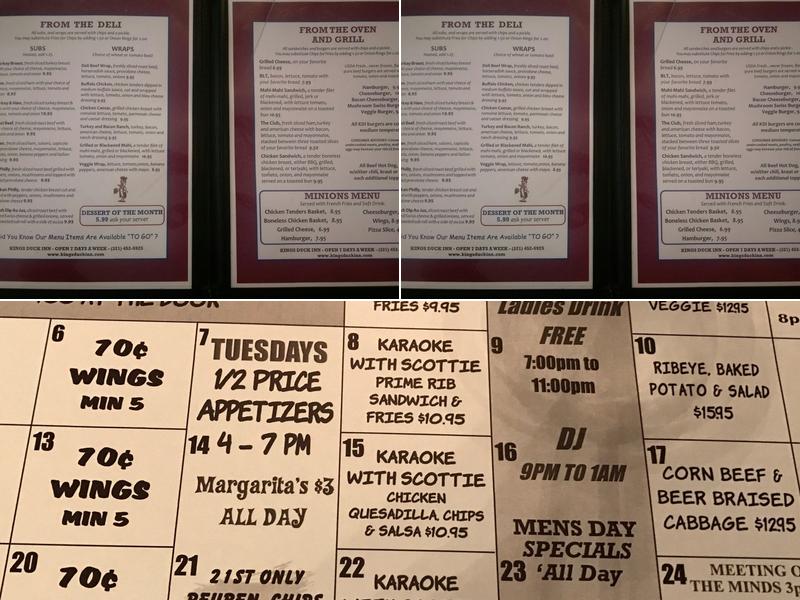 King's Duck Inn Menu