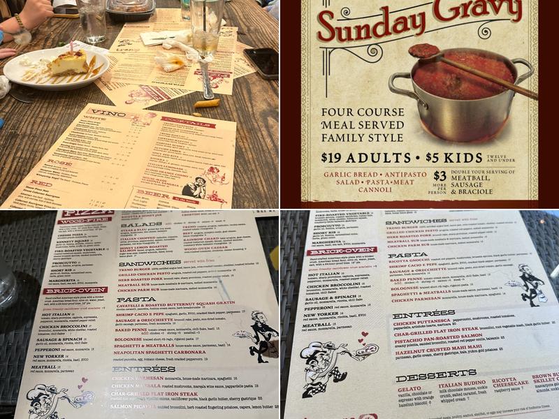 Treno Pizza Bar Menu