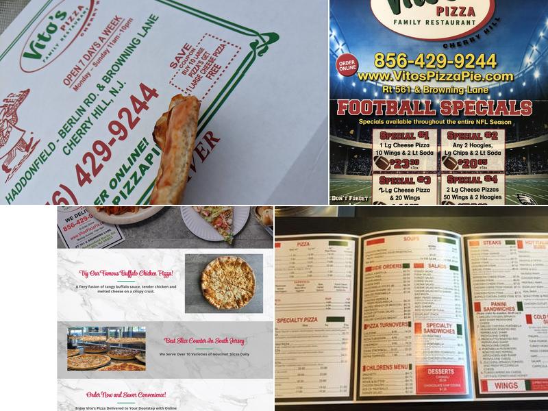 Vito's Pizza Menu