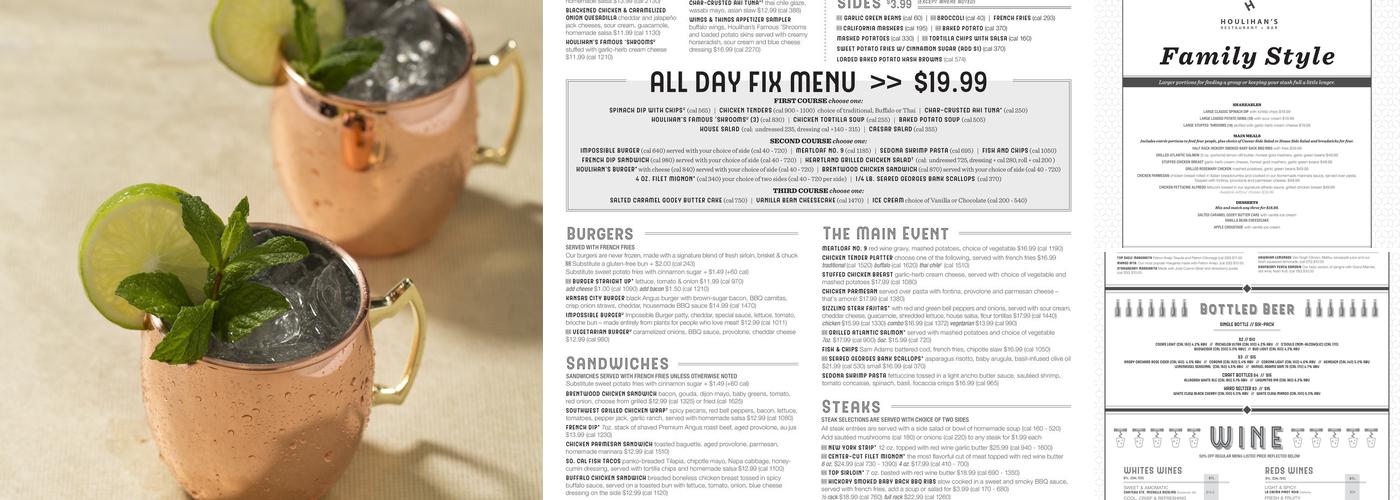 Houlihan's Menu