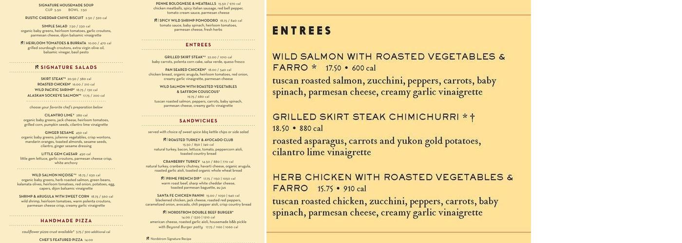 Marketplace Cafe Menu