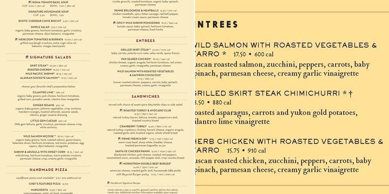 Marketplace Cafe Menu