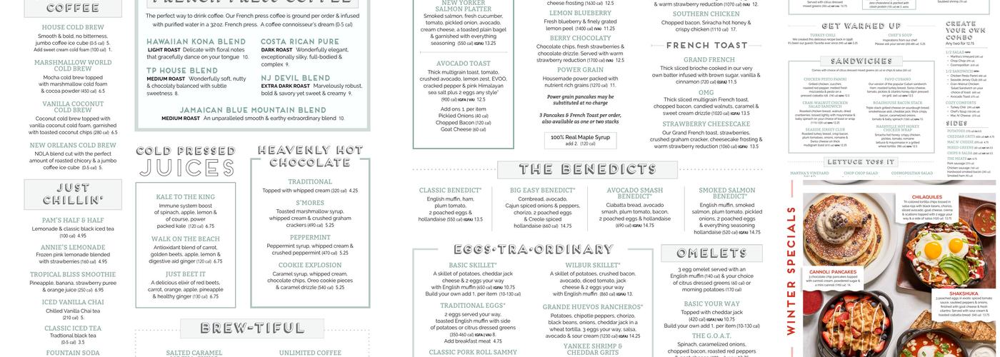 Turning Point of Cherry Hill Menu