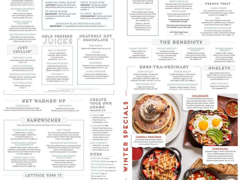 Turning Point of Cherry Hill Menu