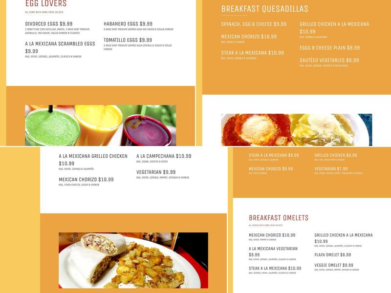 Franco's Taqueria Menu