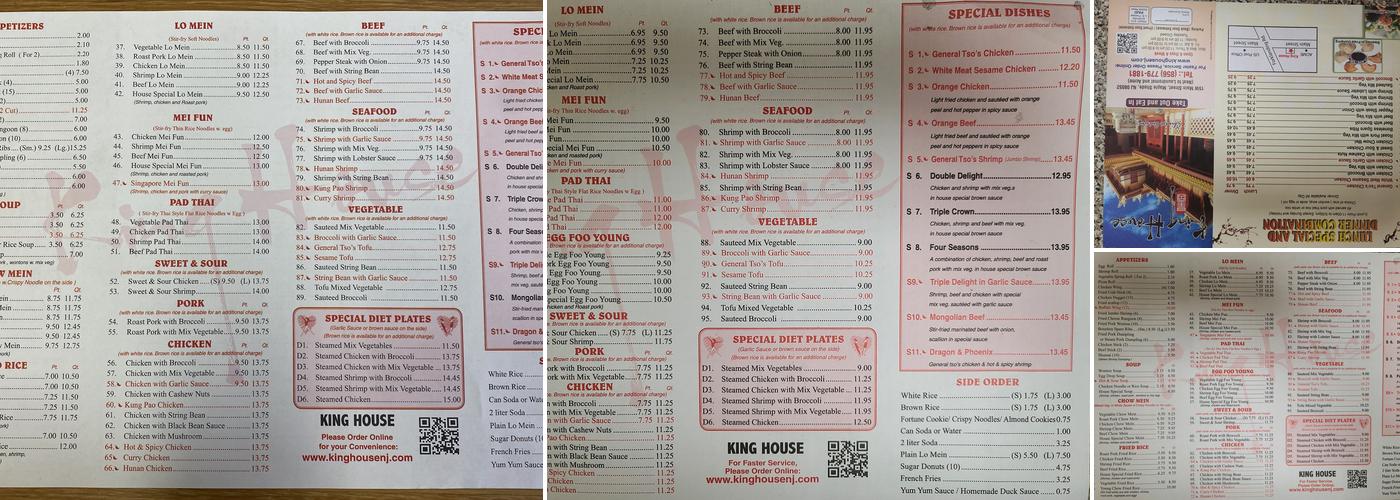 King House Menu