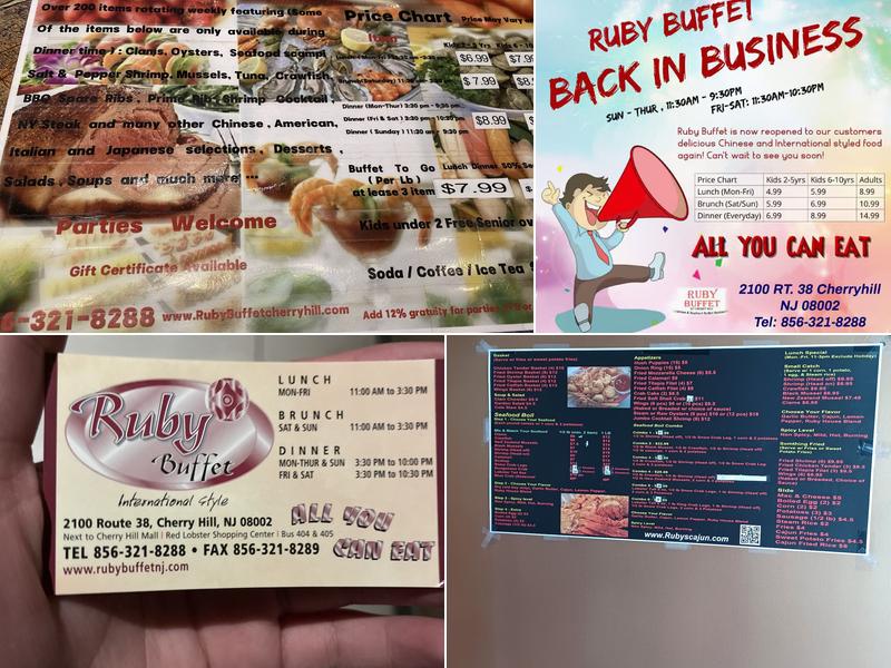 Ruby Buffet Menu