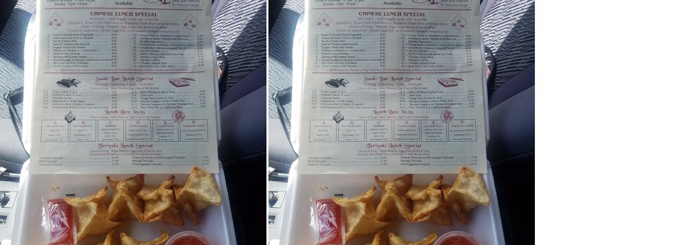 Samuel’ & Chef Chan Restaurant Menu