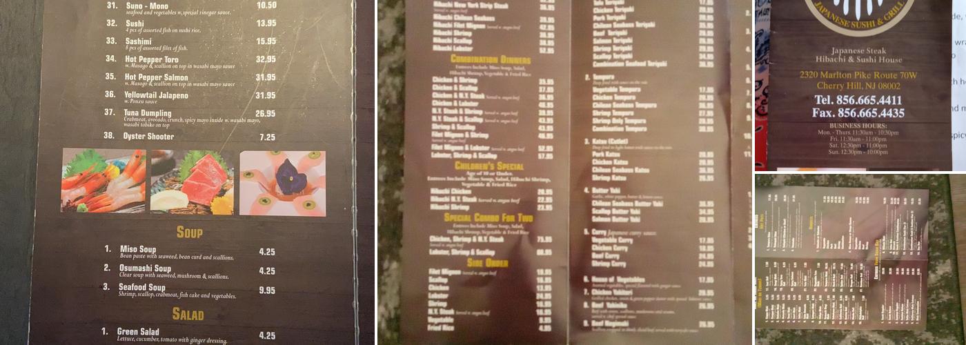 Mikado Japanese Restaurant Menu