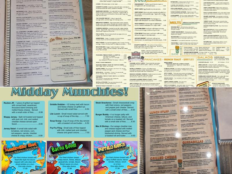 Amy's Omelette House Menu