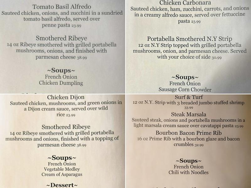 Harborside Menu