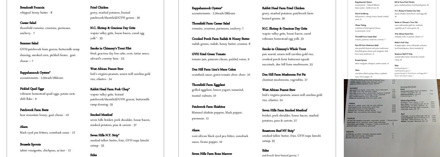 Lucky Restaurant Menu