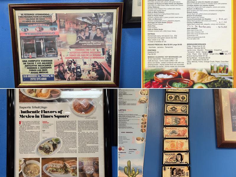 Taqueria Tehuitzingo Menu