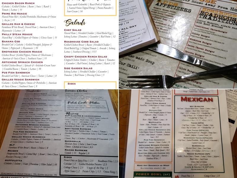 Roadhouse Menu