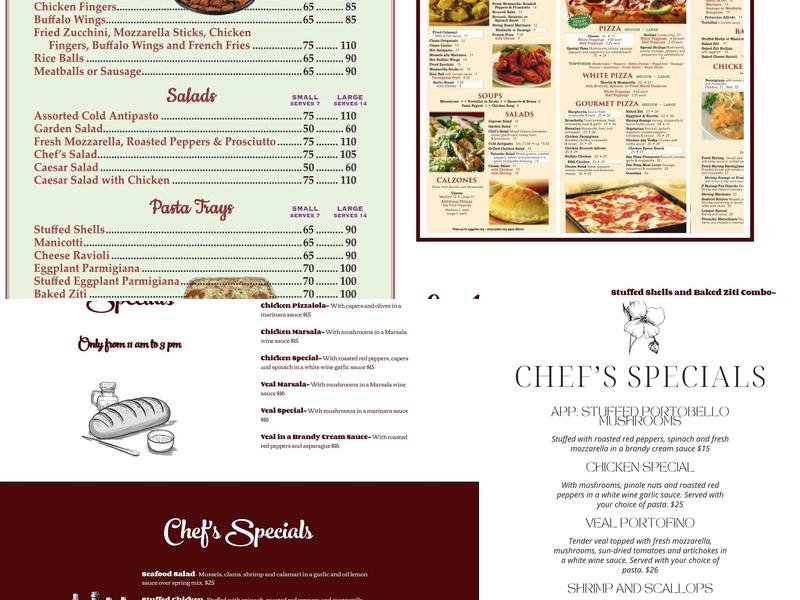 Palumbo Restaurant & Pizza Menu