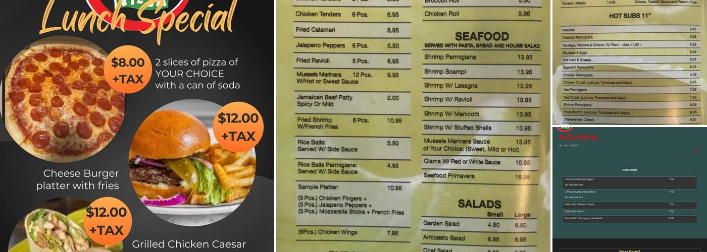 Roma Pizza Menu