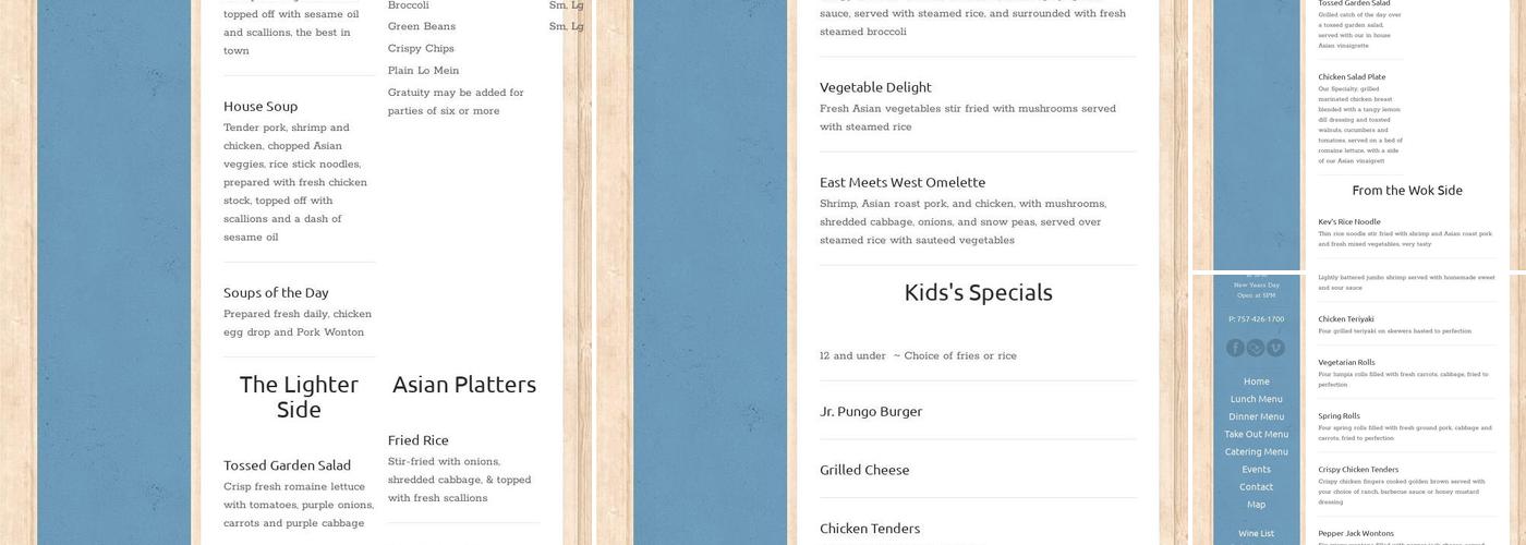 Boardwok Restaurant Menu