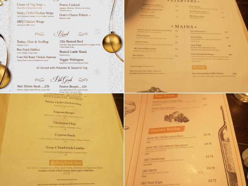 Ruby's Dundonald Menu