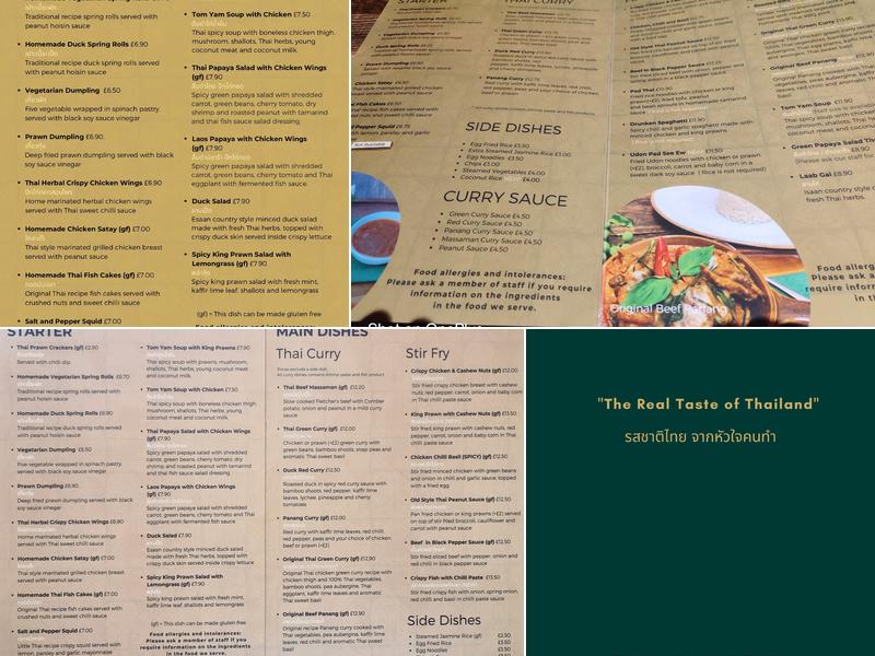 Little Thai Cafe and Bistro Menu