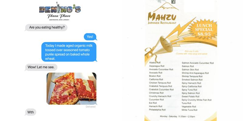 Denino's Pizza Place Menu