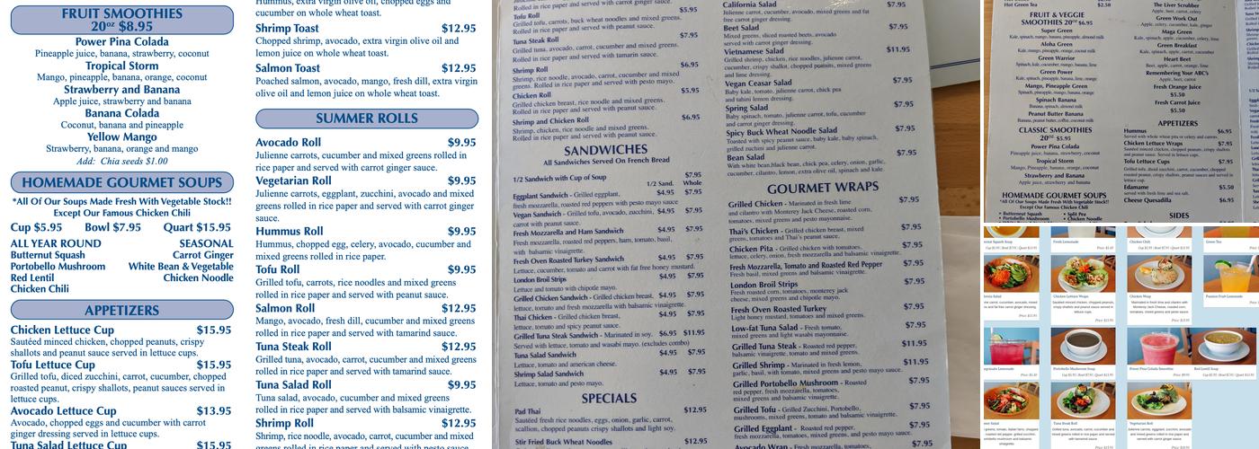 Ocean Cafe Menu