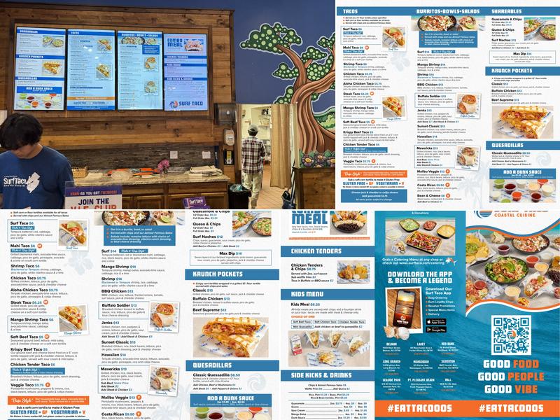Surf Taco - Red Bank Menu