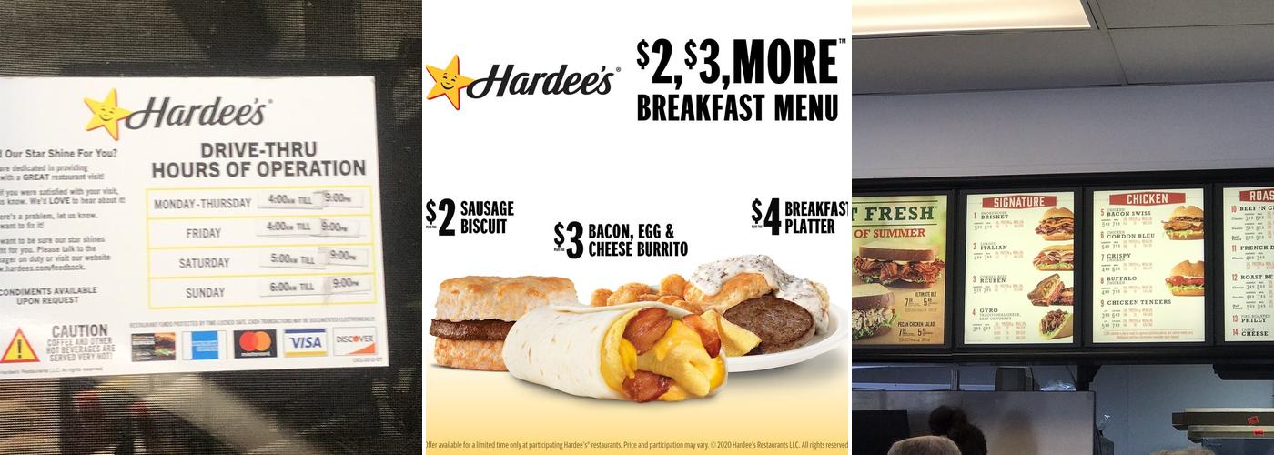 Hardee’s Menu