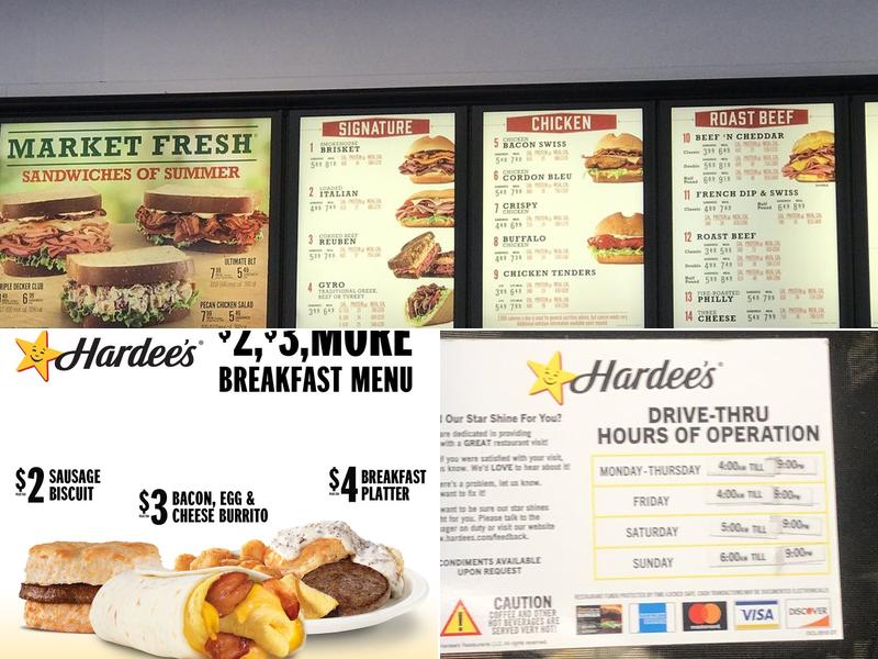 Hardee’s Menu