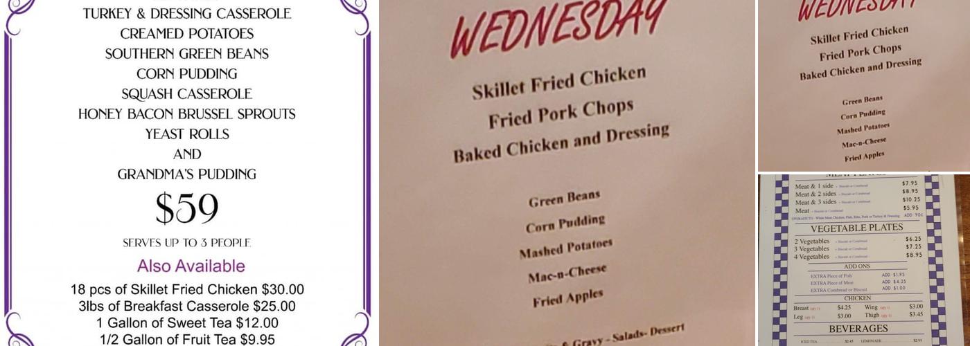 Monell's At the Manor Menu