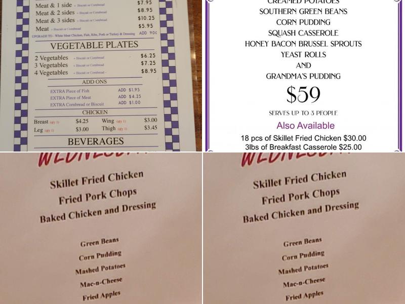Monell's At the Manor Menu