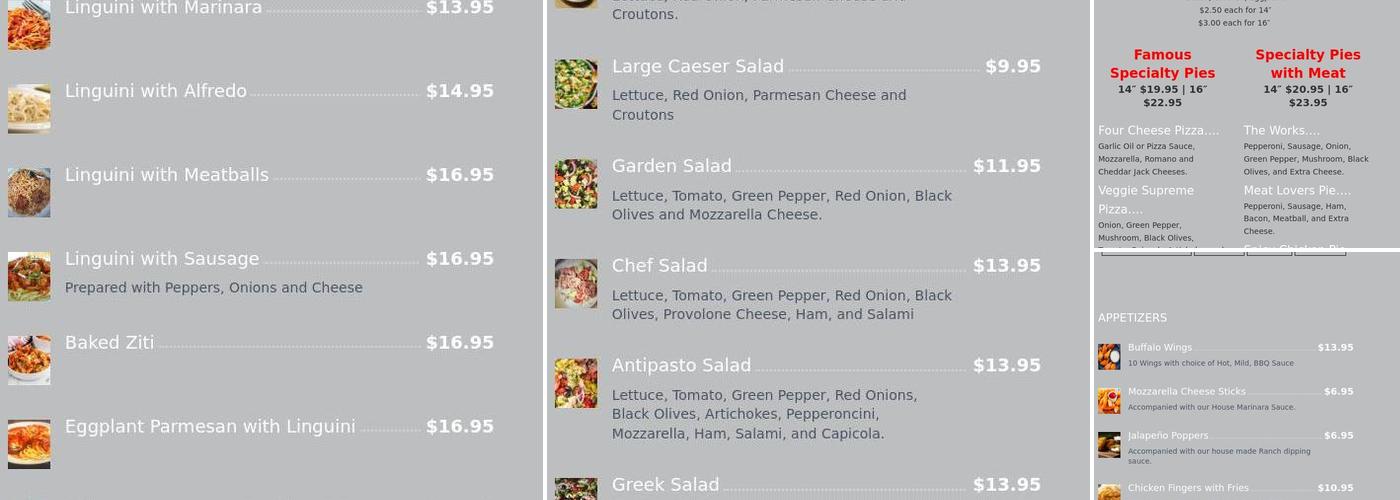 Pizzaworks Menu