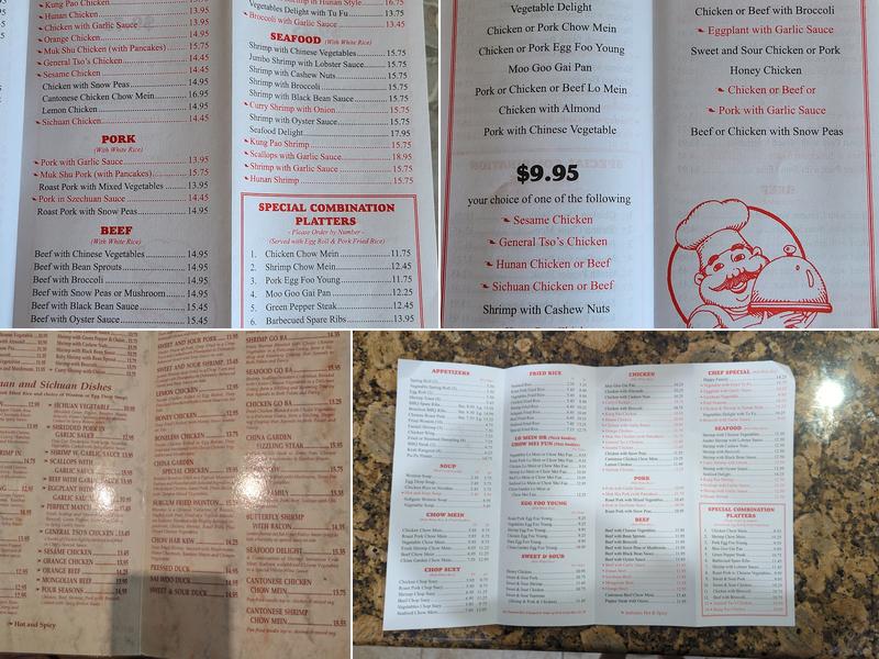 China Garden Menu