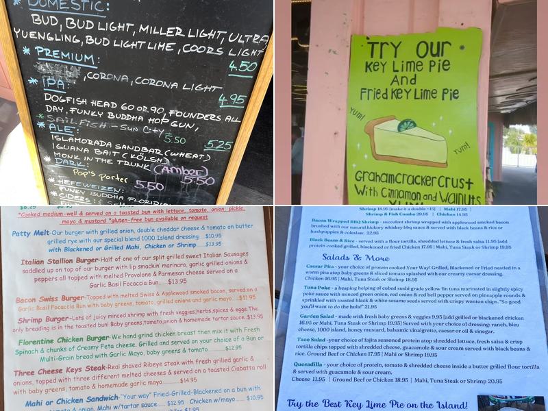 Burdines Waterfront Menu