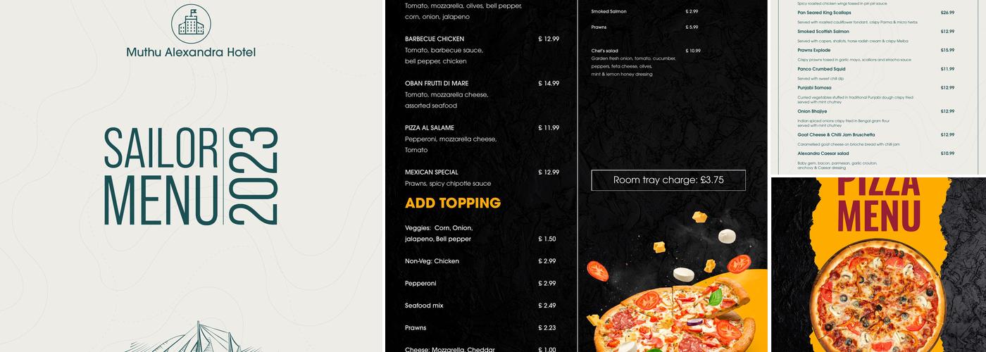 Sailor Restaurant Menu