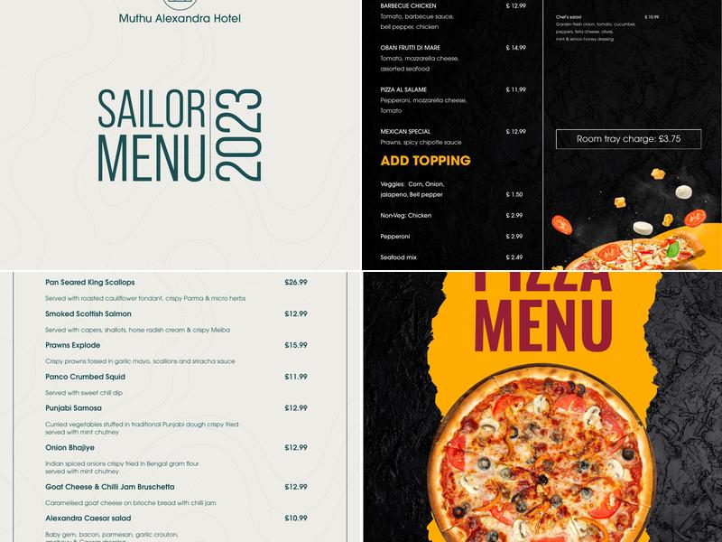 Sailor Restaurant Menu