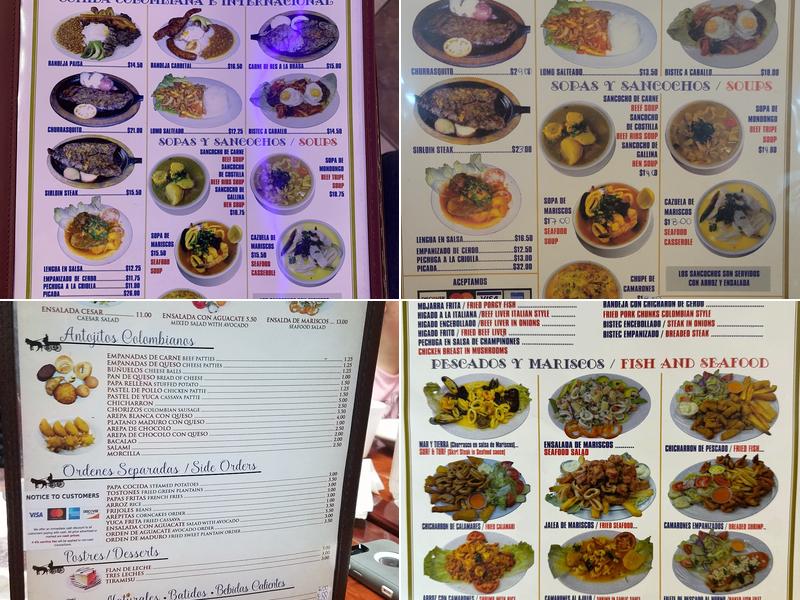 El Carretero Menu