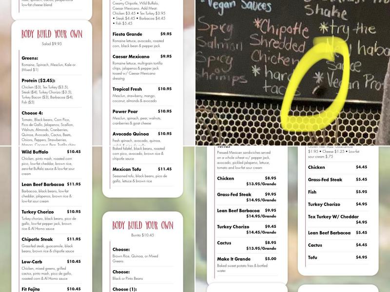 Al Horno Lean Mexican Kitchen Menu