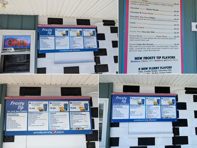 Deprey's Frosty Tip Menu