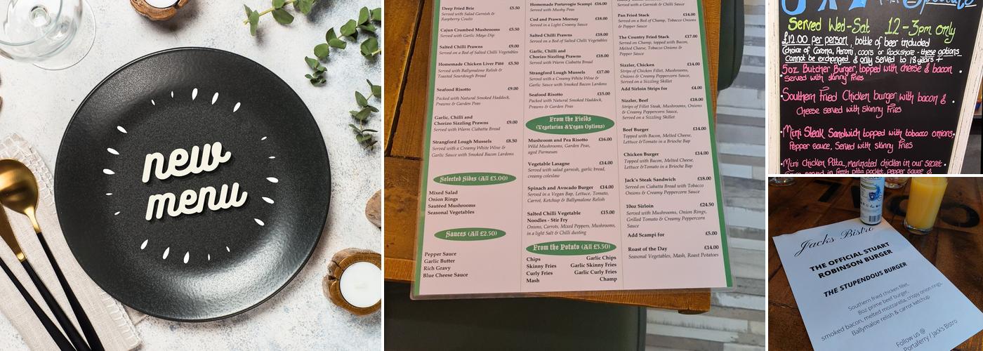 Captain Jack's / Jack's Bistro Menu