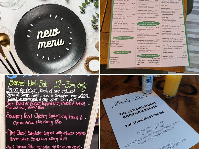 Captain Jack's / Jack's Bistro Menu