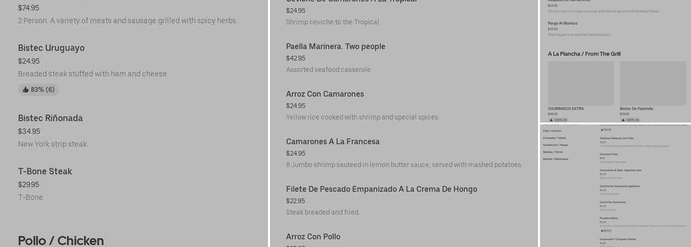 Extra Super Restaurant Menu