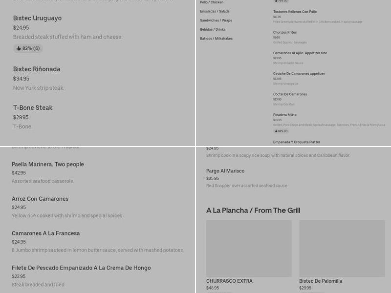 Extra Super Restaurant Menu