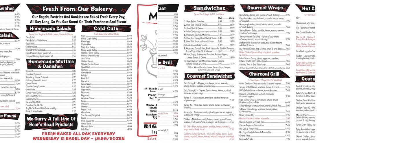 Bagel Time & Deli Menu